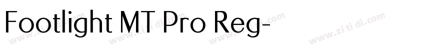 Footlight MT Pro Reg字体转换